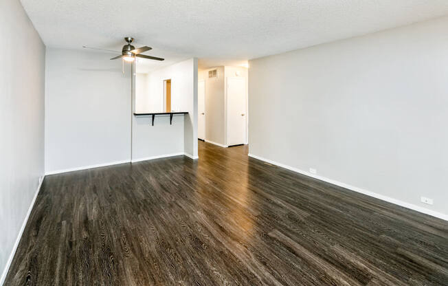 Wood Floor Living Room at 1038 on Second, Lafayette, California