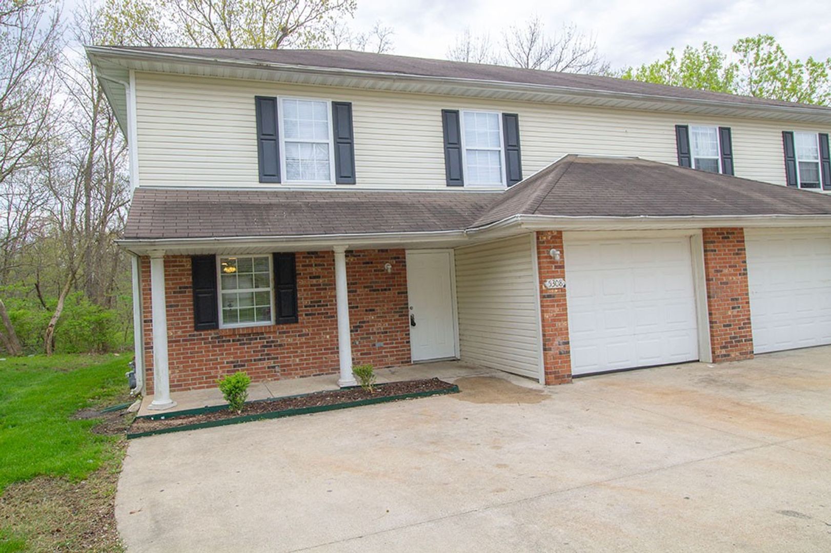 Massive duplex that backs to wood