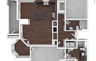 2 beds, 2 baths, 1,438 sqft, $1,641