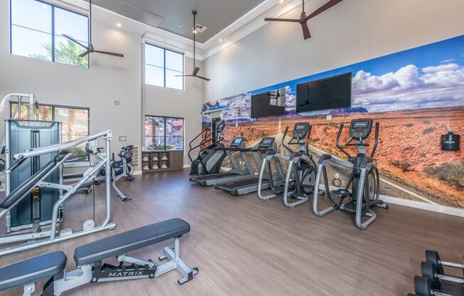 Fitness center at Alanza Place, Phoenix
