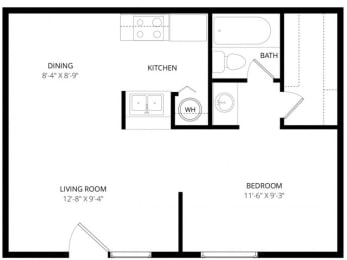 Studio, 1 bath, 500 sqft, $999