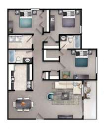 3 beds, 2 baths, 1,200 sqft, $1,645