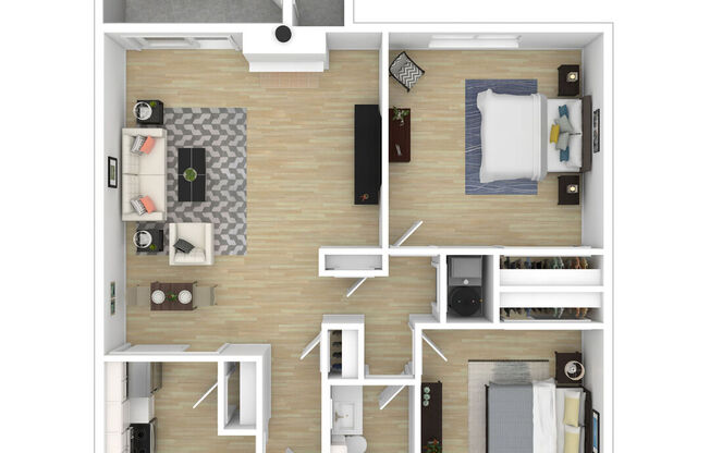 2 beds, 1 bath, 1,019 sqft, $1,895