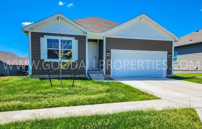 4 Bedroom 3 Bath Ranch Finished Basement in Grimes with a 2 car garage!