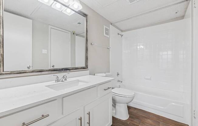 B1 bathroom at Jefferson Place in Irving, Tx