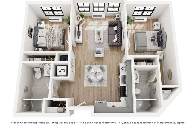2 beds, 2 baths, 828 sqft, $2,795, Unit 567B