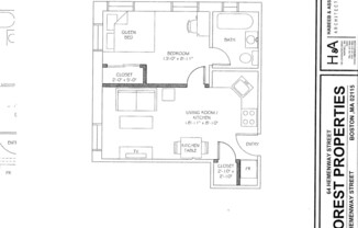 1 bed, 1 bath, 350 sqft, $2,700, Unit 26