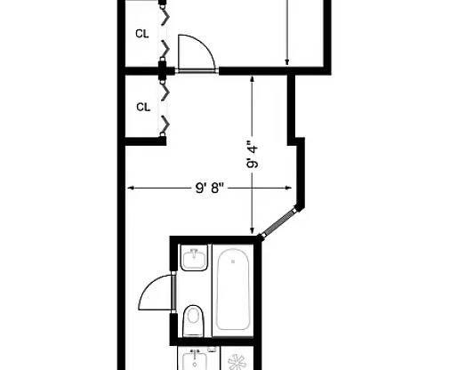 1 bed, 1 bath, $3,395, Unit 3A