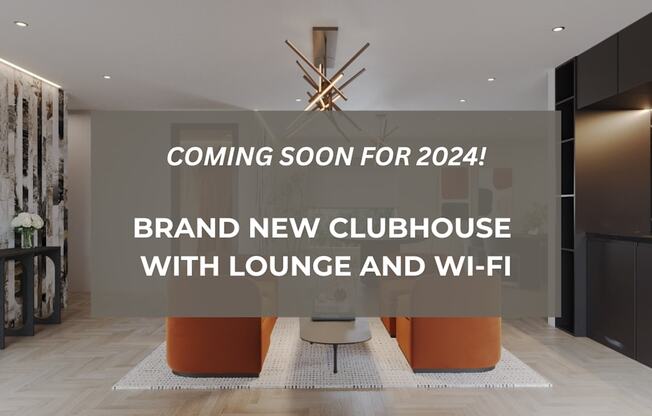 a brand new club house with lounge and wifi coming soon for 2024  at Park On Canal Apartments, Clinton Twp, MI, 48038