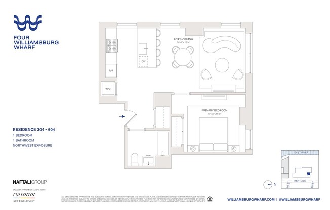 1 bed, 1 bath, $5,000, Unit 304