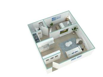 1 bed, 1 bath, 645 sqft, $1,917