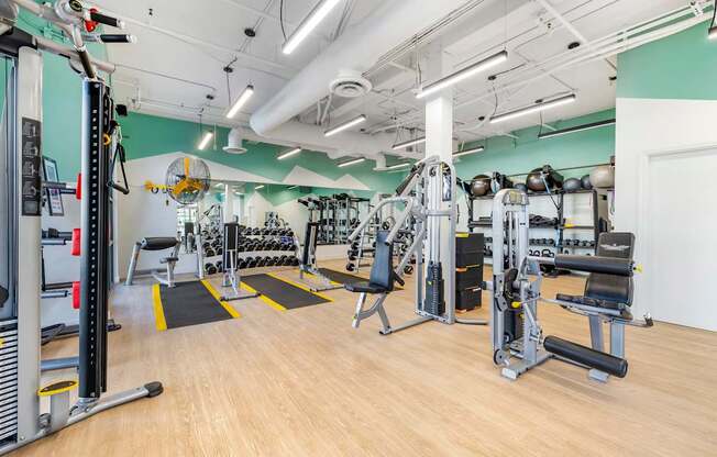 Full-length mirrors line the walls, allowing for perfect form checks and boosting confidence as you work toward your goals.