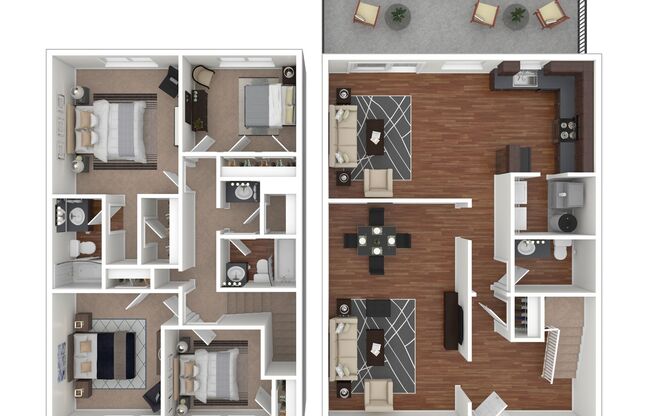4 beds, 2.5 baths, 1,995 sqft, $2,510, Unit 010-3318-1