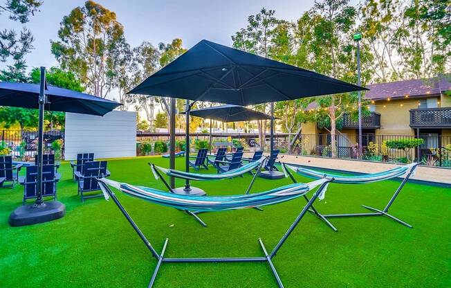 Relaxing Hammocks at The Trails at San Dimas, San Dimas, California