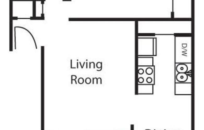 1 bed, 1 bath, 703 sqft, $2,400