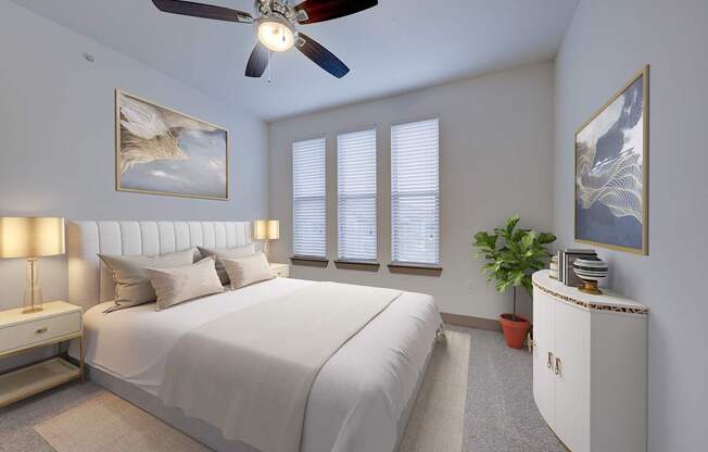 Comfortable Bedroom With Large Window at Fifty02 Westover Hills, San Antonio, TX, Texas, 78251