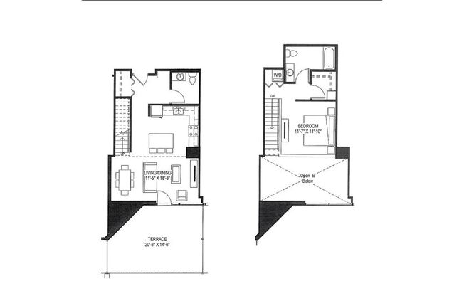 1 bed, 1.5 baths, 866 sqft, $1,699, Unit 110