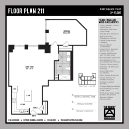 1 bed, 1 bath, 828 sqft, $1,722