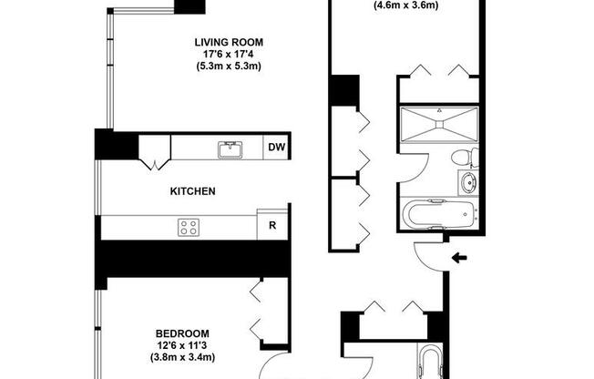 2 beds, 2 baths, 1,153 sqft, $6,100, Unit 2F