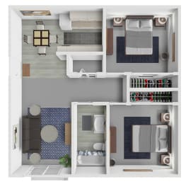 2 beds, 1 bath, 800 sqft, $1,025