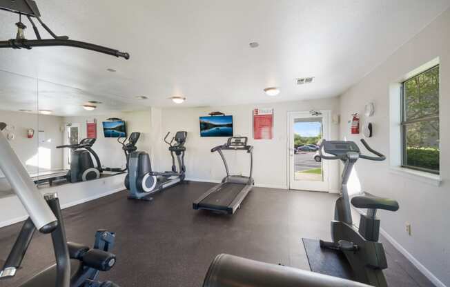 treadmill in fitness room
