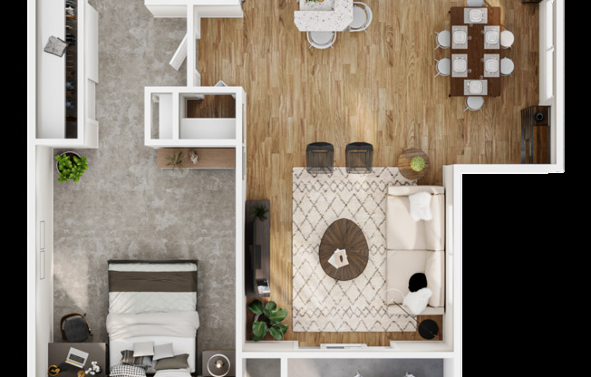 1 bed, 1 bath, 695 sqft, $2,500