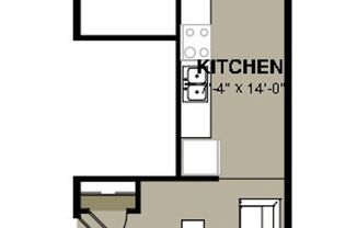 1 bed, 1 bath, $1,100