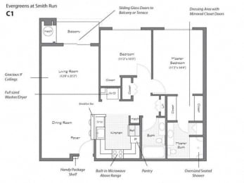 2 beds, 2 baths, 1,029 sqft, $2,693