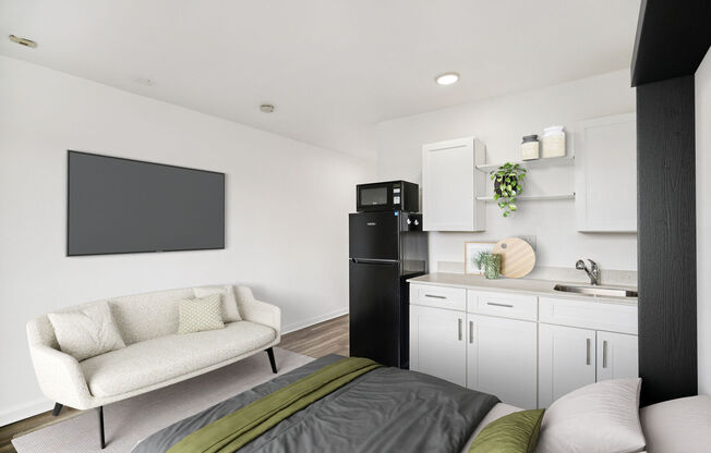 Studio, 1 bath, 240 sqft, $949