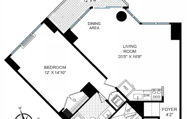 1 bed, 2 baths, $7,500, Unit 23B