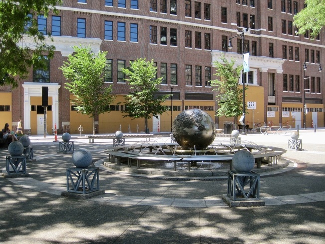 Galaxy: Earth Sphere Fountain near Kendall Square