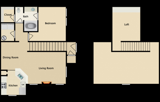 1 bed, 1 bath, 1,058 sqft, $1,466