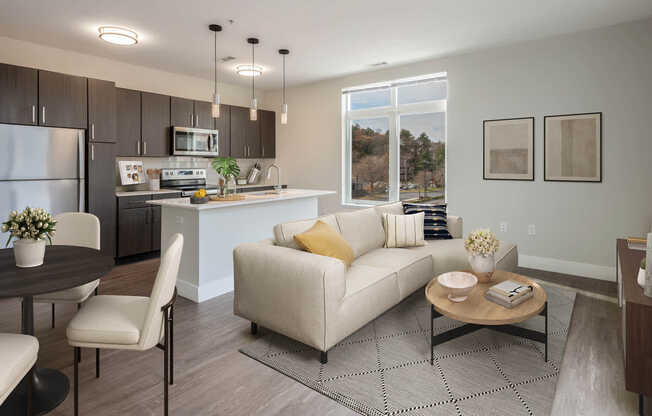 Living Room with Juliet Balcony and Hard Surface Flooring