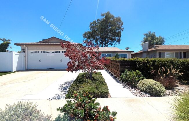 Beautiful Single Story in the heart of Clairemont