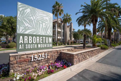 a sign that says arborium at south mountain