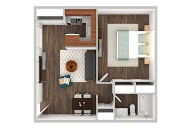 1 bed, 1 bath, 550 sqft, $1,075