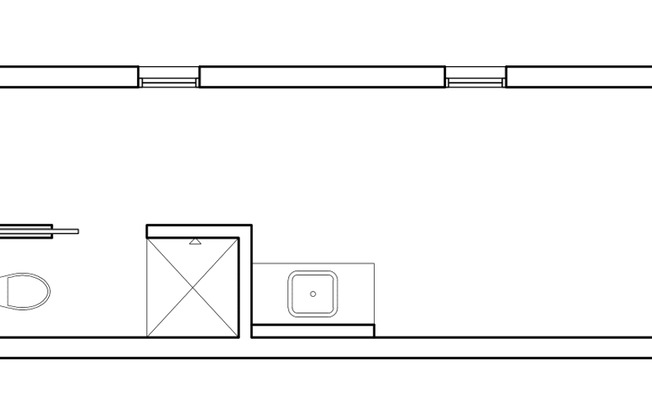 Studio, 1 bath, 280 sqft, $1,699, Unit 2-A