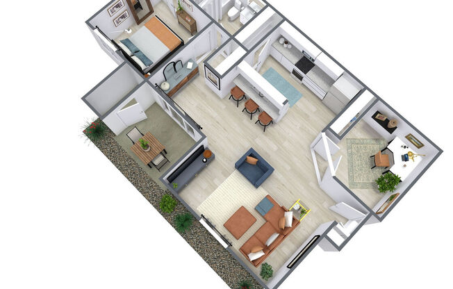 2 beds, 1 bath, 915 sqft, $1,845