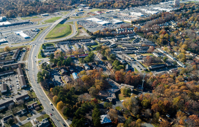 Charlotte NC Apartments For Rent | Arcadian Village | Aerial View