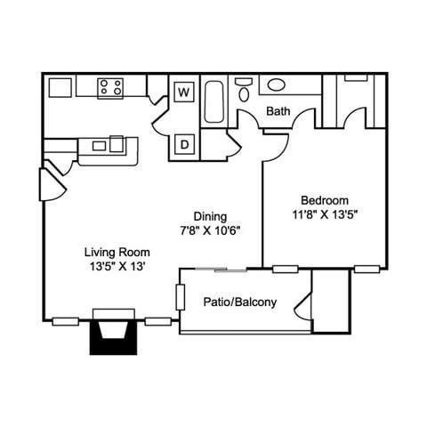 1 bed, 1 bath, 720 sqft, $1,085