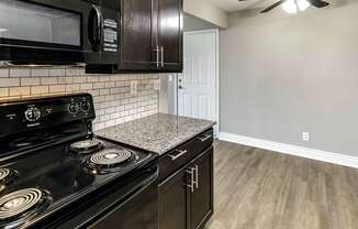Beautiful newly-renovated one, two and three bedroom apartment townhomes with high-end finishes at Highpoint Apartments in Omaha, NE
