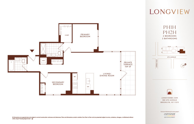 2 beds, 2 baths, $8,250, Unit PH2H