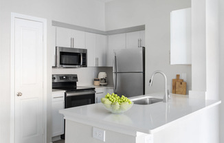 Kitchen with Stainless Steel Appliances