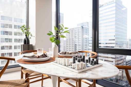 Dining Area at 220 Meridian, Indianapolis, IN 46204