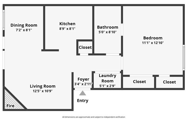 1 bed, 1 bath, 600 sqft, $1,800, Unit B205