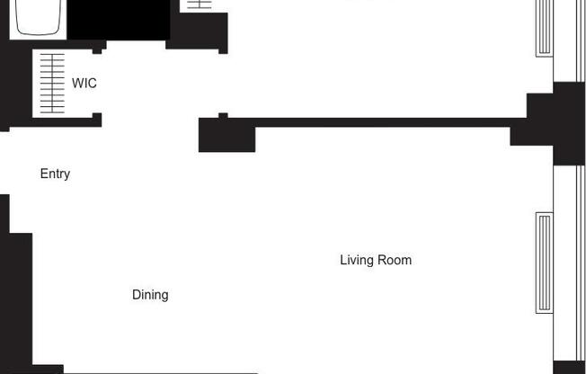 1 bed, 1 bath, 686 sqft, $6,400, Unit 18R