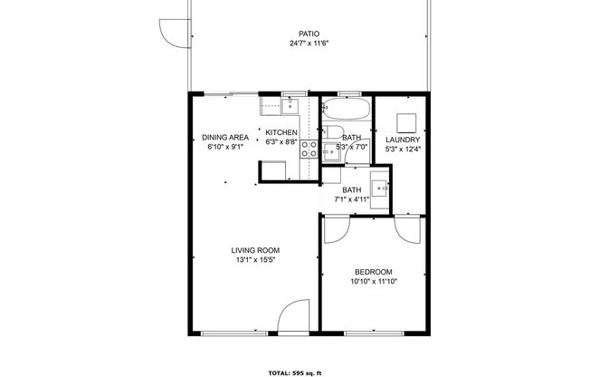 1 bed, 1 bath, 654 sqft, $1,495, Unit #11