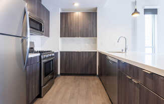 Kitchen with Stainless Steel Appliances