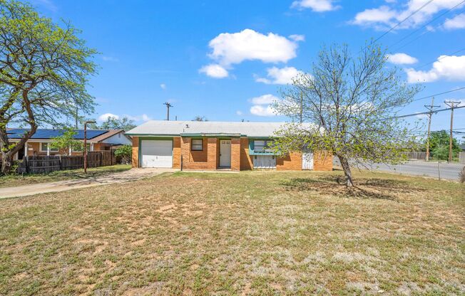 Updated Home w/ Large Backyard, Minutes from TTU
