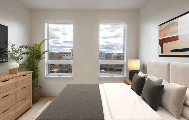 Bedroom with Hard Surface Flooring